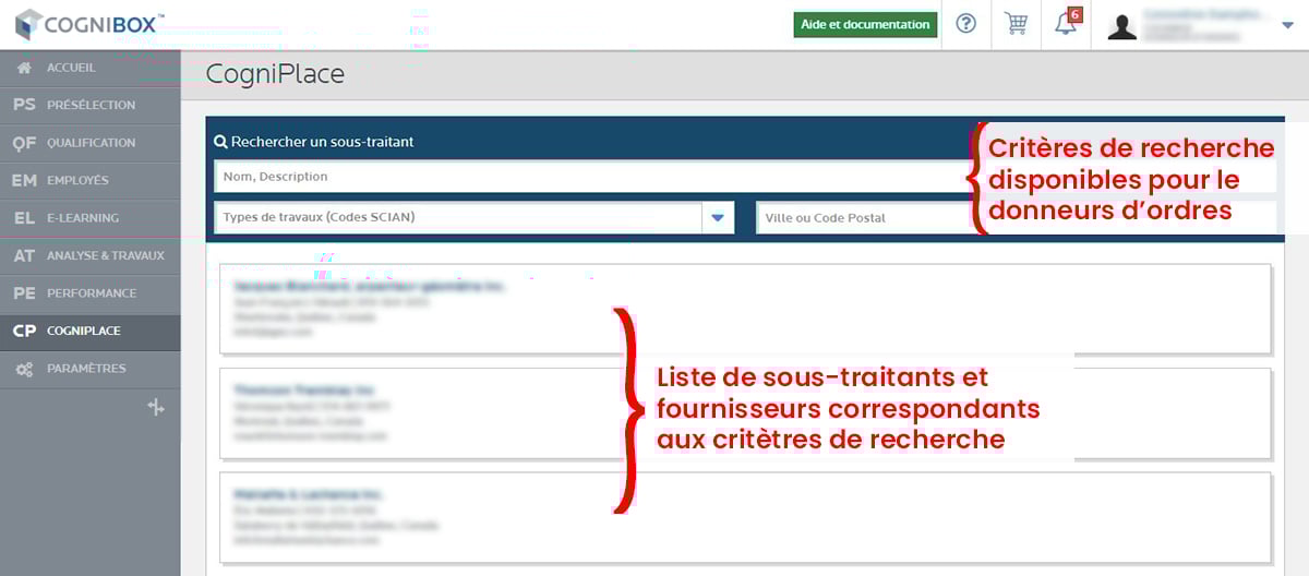 Printscreen_CP_Hiring client_FR_avec explications